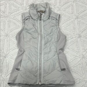Women's Gray Quilted Vest